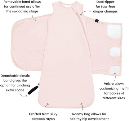KYTE BABY Unisex Rayon Made from Bamboo Sleep Bag Swaddler for Babies, 1.0 Tog