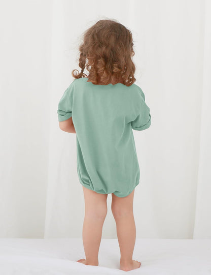 Jimonda Baby Bubble Romper Boy Girl Solid Color T-Shirt Outfits Short Sleeve Bodysuit Organic