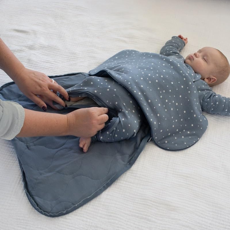 GUNAMUNA Unisex Long-Sleeve Sleep Sack, Wearable Sleep Bag for Babies and Toddlers, Soft Rayon, 1.0
