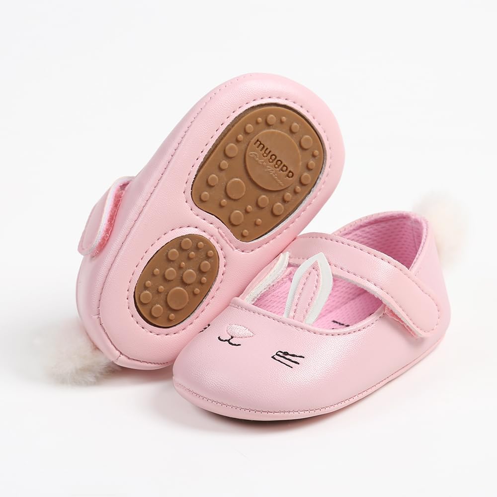 Baby Shoes Mary Jane Flats Non Slip Soft Sole Infant Toddler Sneakers First Walkers Party Christmas