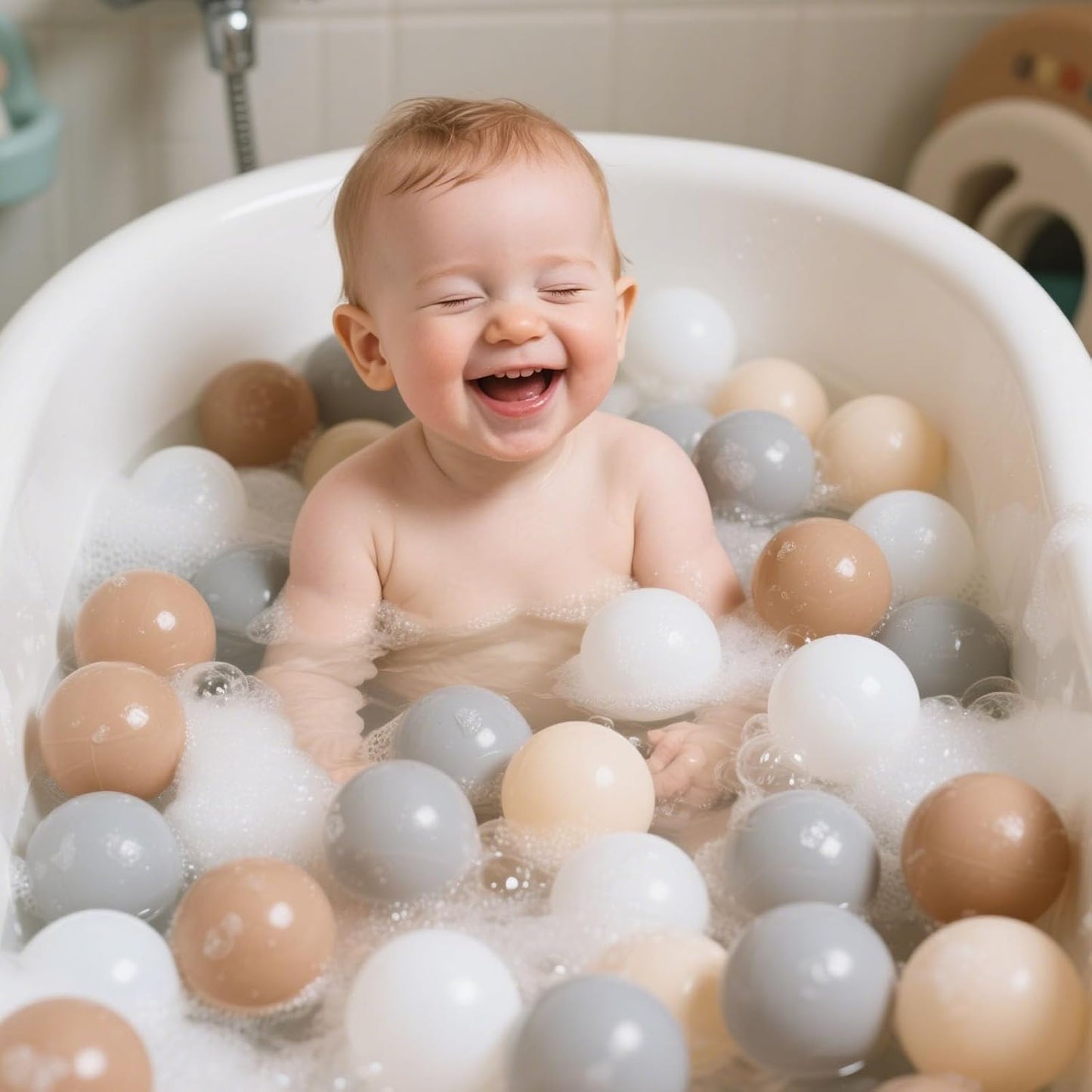 GOGOSO Balls for Ball Pit - Plastic Ball for Toddlers 1-3, Baby Kids Ball Pool Decoration 50 100
