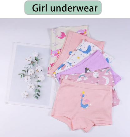 Boboking Soft Cotton Girls' Panties Boyshort Little Girls' Underwear Toddler Undies