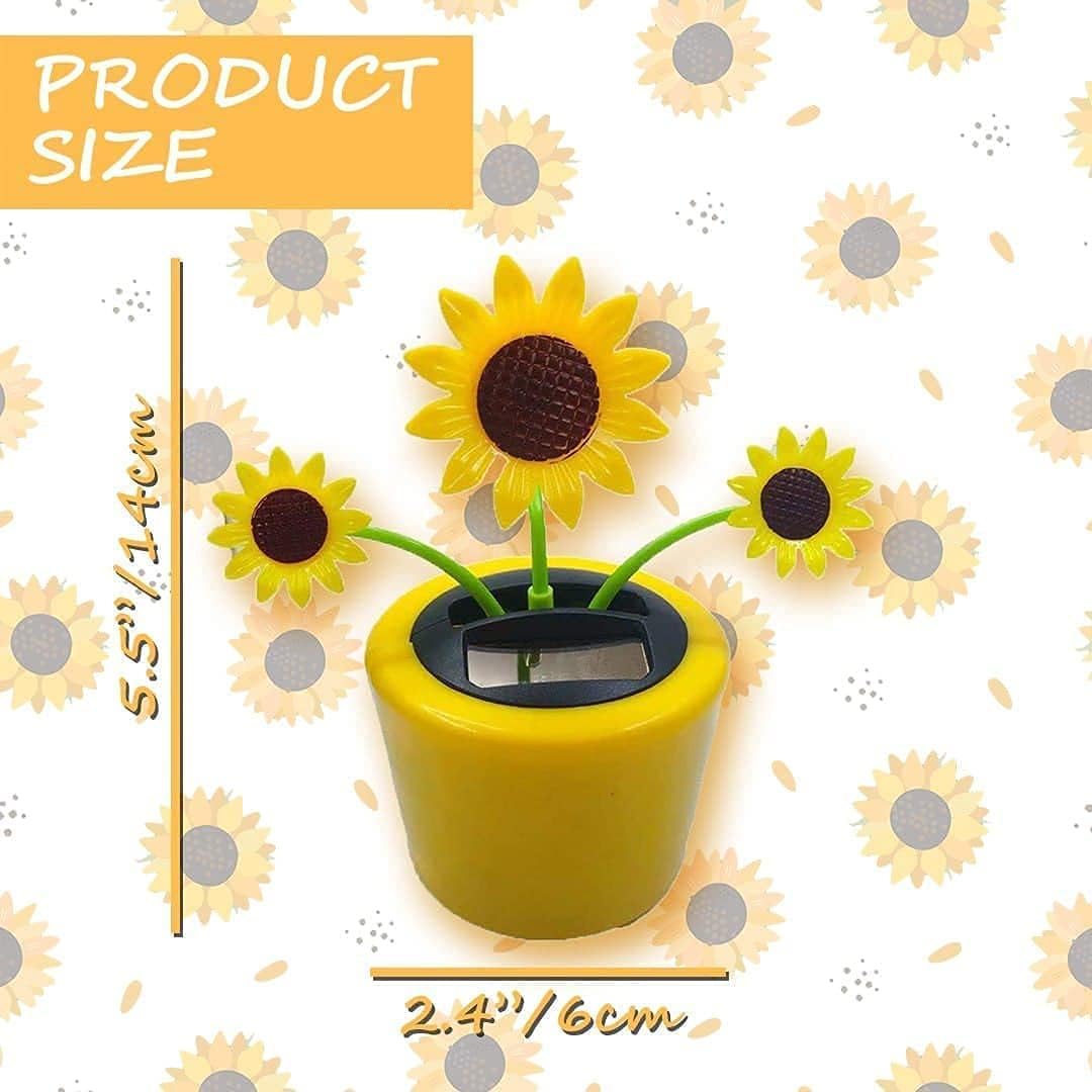 Solar Dancing Flower Sunflower Solar Dancing Solar Toys Powered Toys Car Swinging Dancing Toy Car