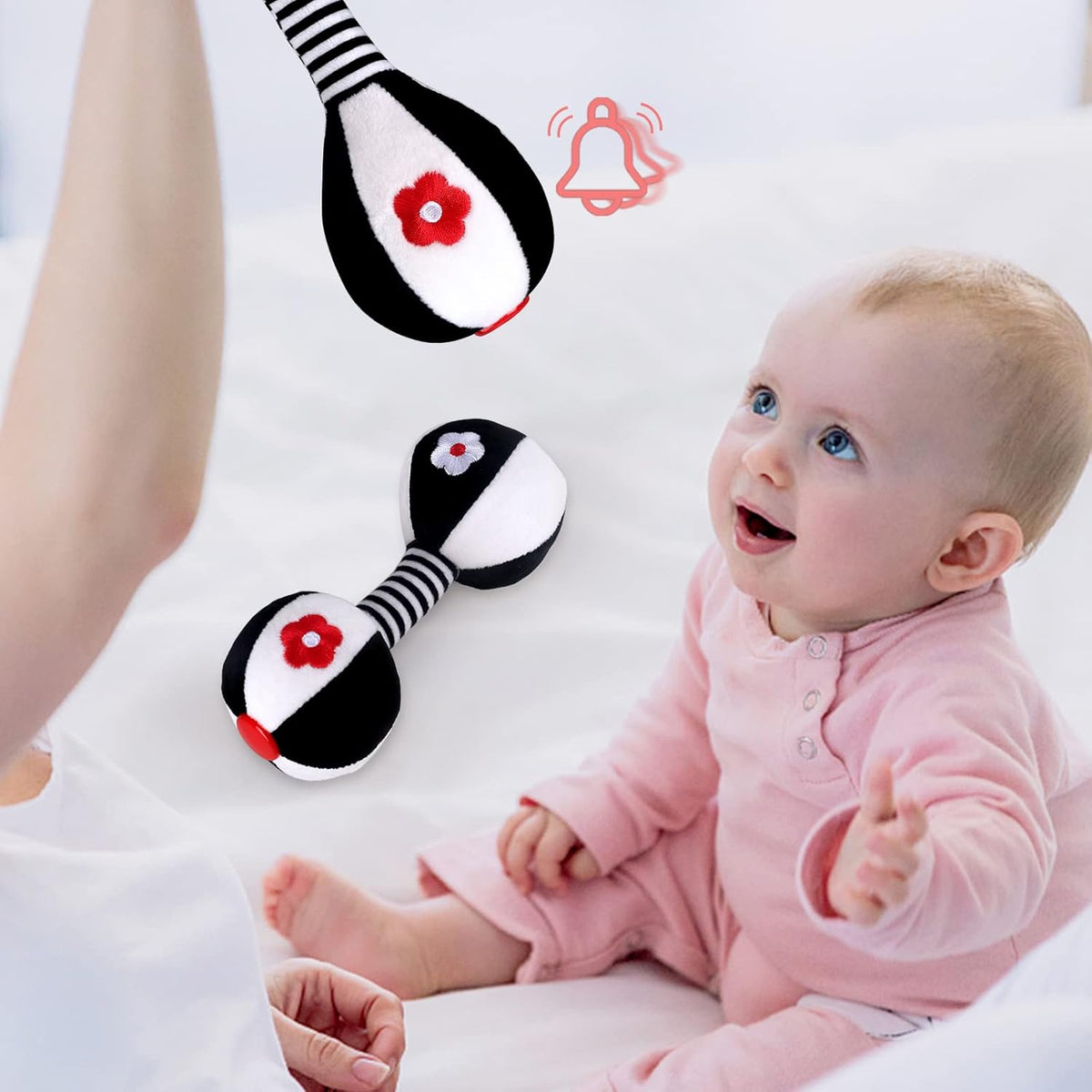 XIXILAND Baby Rattles 0-6 Months Newborn Toys Infant Toys 0-6 Months Rattles for Babies 0-6 Months
