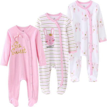 Newborn Layette Gift Set 27-Piece Baby Girl Clothes Bodysuits, Pants Essentials and Accessories