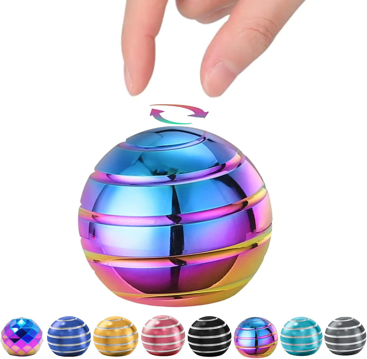 Kinetic Desk Toys, Fidget Toys Kids Adults, Adults Office Desk Toys, Metal Kinetic Fidget Spinners
