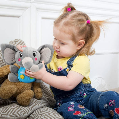 STEAM Life Baby 3-6 Months Boy Gifts Musical Toys Plush Elephant Infant 0-6 6-12 Month Light Up