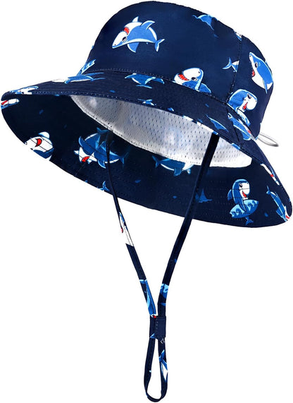 Kids Toddler Baby Boy Sun Hat Summer Bucket Hats with UPF 50+ UV Sun Protective