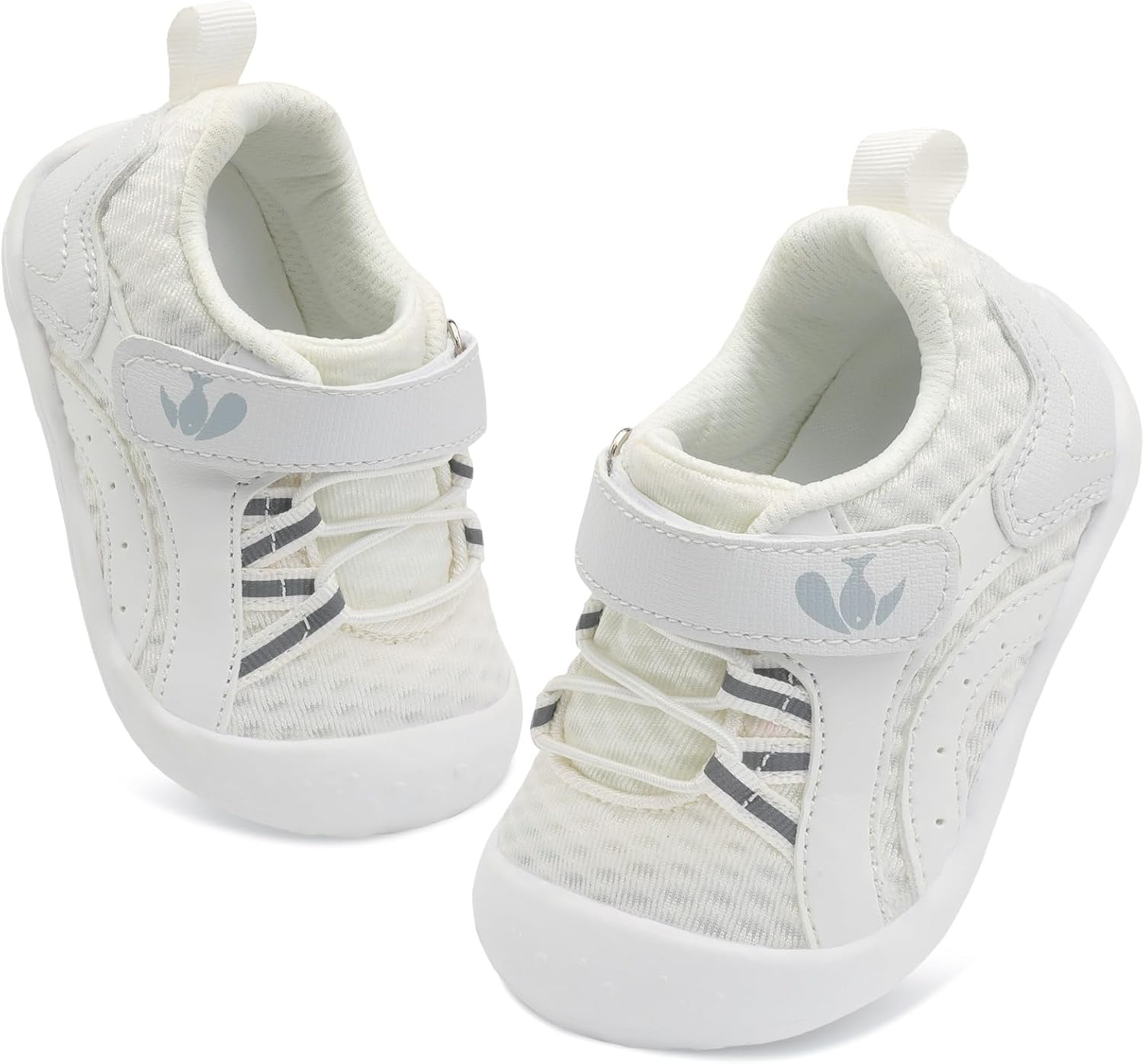 FEETCITY Wide Baby Shoes Boys Girls Baby Barefoot Shoes Breathable Infant Walking Shoe Crib Sock