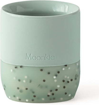 Moonkie Silicone Baby Cup 4 Months+ | Open Training Drinkware for Infants with Confetti Sprinkles |