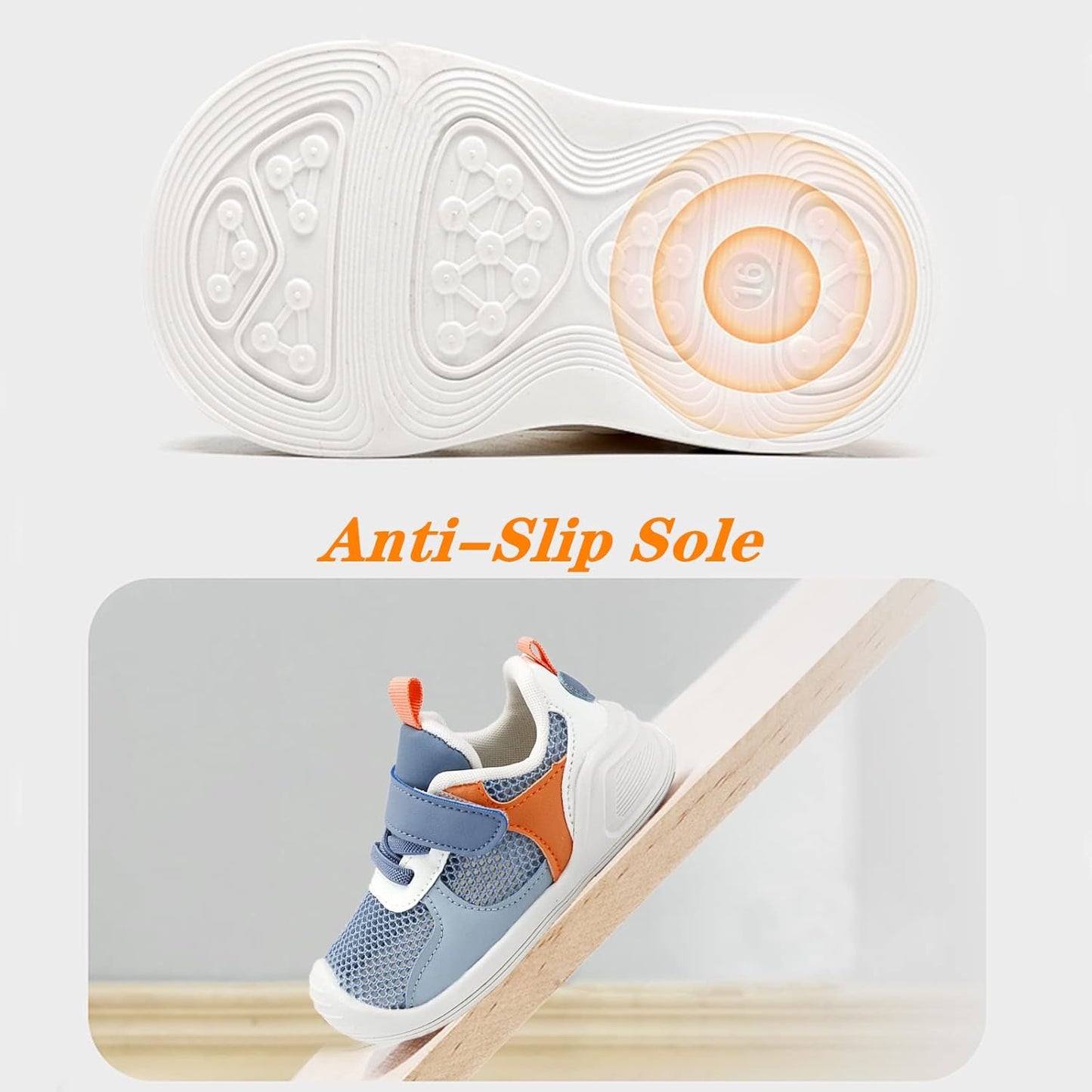 Baby Boy Girl Shoes Infant Non Slip Sneakers Breathable Lightweight Toddler First Walking Shoes 6