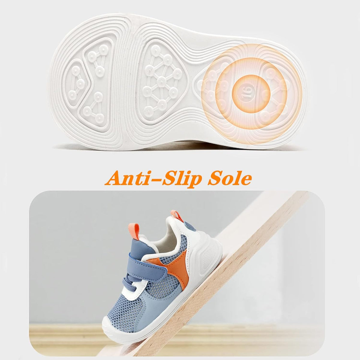 Baby Boy Girl Shoes Infant Non Slip Sneakers Breathable Lightweight Toddler First Walking Shoes 6
