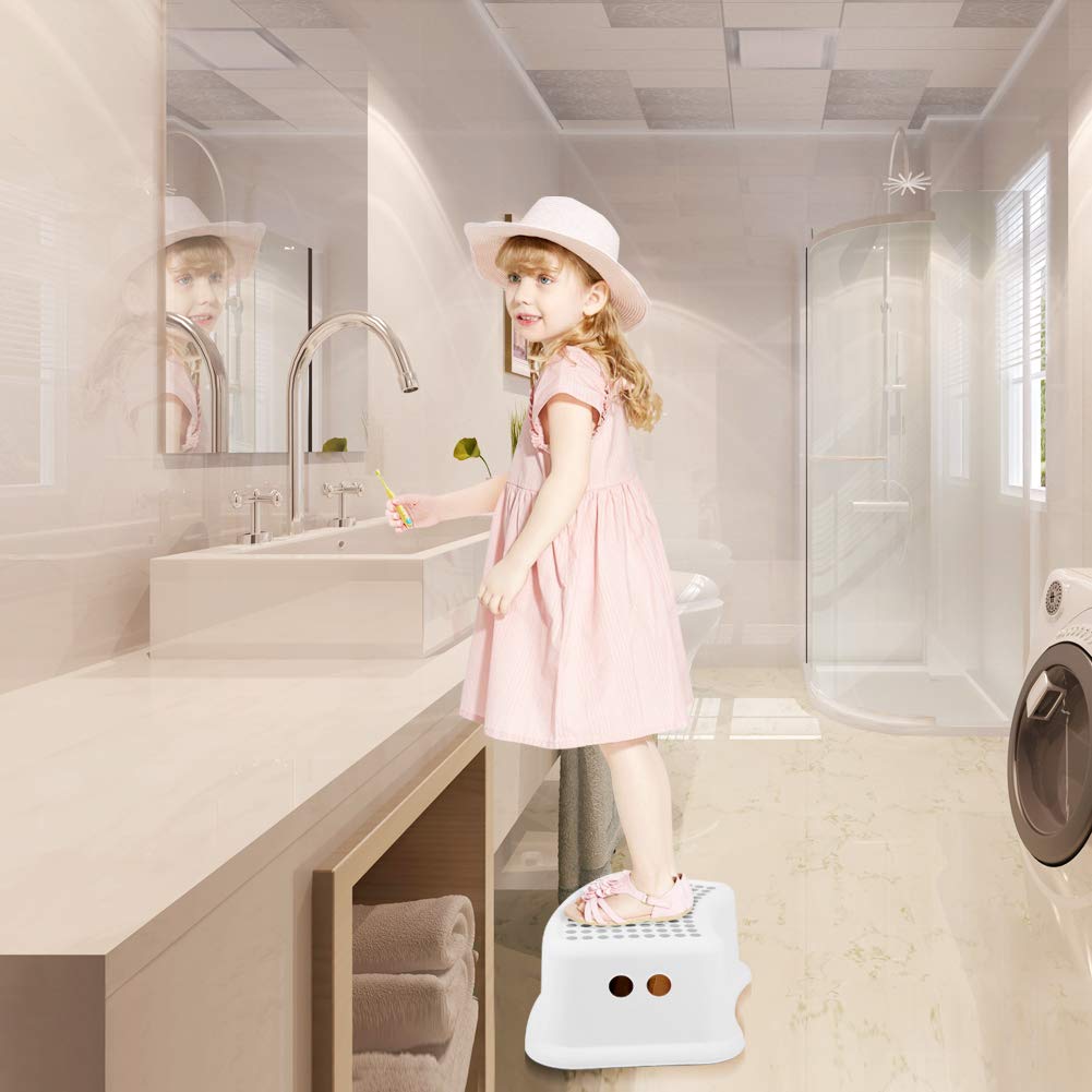 Step Stool for Kids (2 Pack), Toddlers Stool for Potty Training, Bathroom, Kitchen, Bedroom, Toy