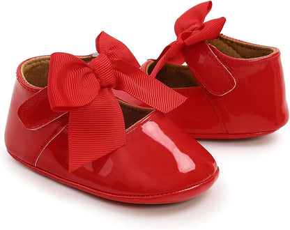 Baby Shoes Mary Jane Flats Non Slip Soft Sole Infant Toddler Sneakers First Walkers Party Christmas