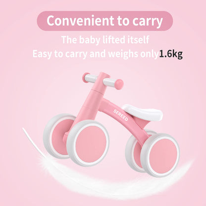 SEREED Baby Balance Bike for 1 Year Old Boy Girl, First Birthday Gift Toy