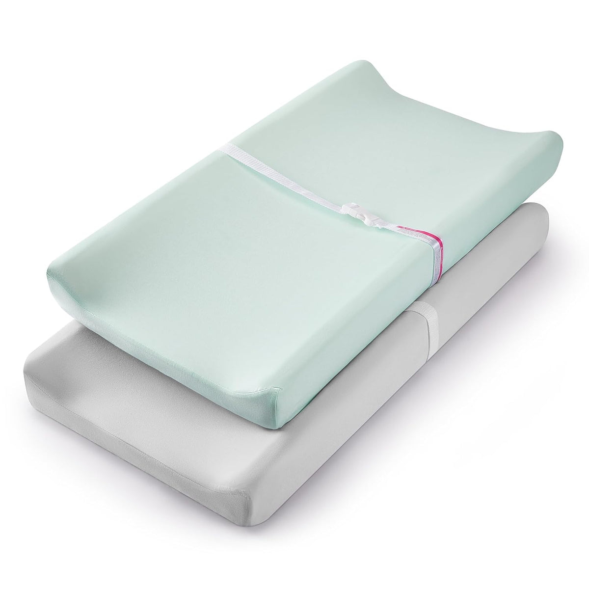 TILLYOU Changing Pad Cover Set in Soft Jersey Material - Fits 32"/34''x16 Contoured Pad for Babies