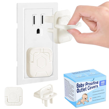 Outlet Covers Baby Proofing, 40 Pack Child Proof Plug Socket Covers Electric Plug Protectors Safety