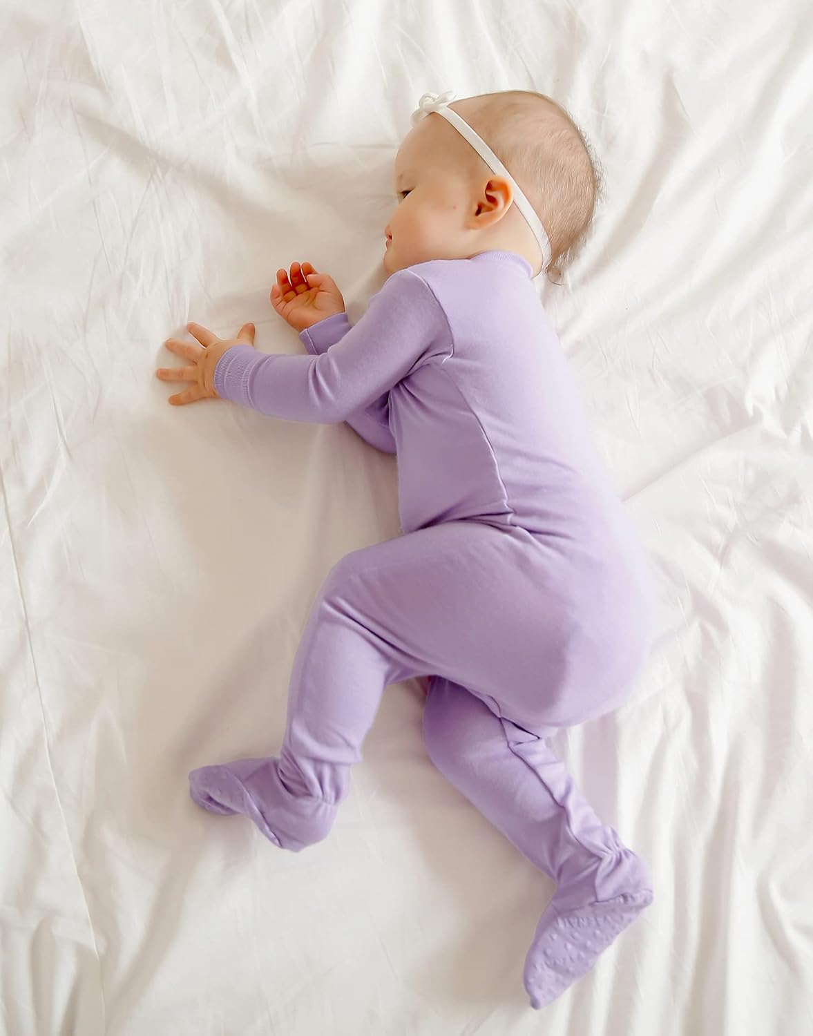 VAENAIT BABY Infant Toddler Boys Girls Footed One-Piece Sleep and Play Premium Modal Pajamas 1-2
