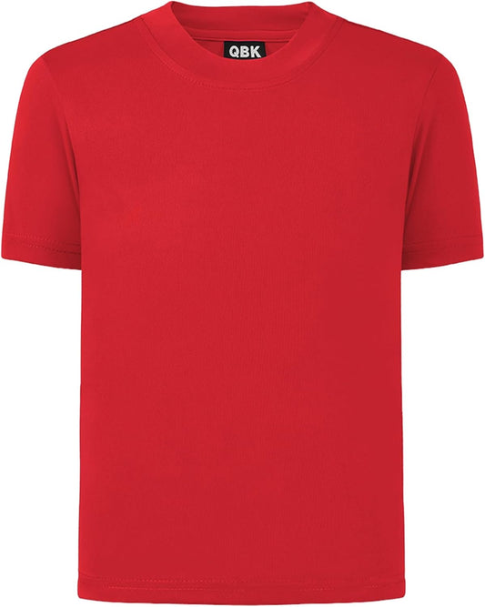 QBK 2T to Youth Neon Shirt Kids UPF 50+ Dry Fit Athletic Short Sleeve Rash Guard T Shirts for Boys
