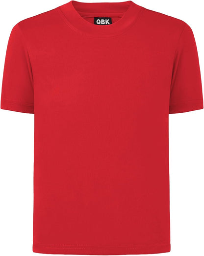 QBK 2T to Youth Neon Shirt Kids UPF 50+ Dry Fit Athletic Short Sleeve Rash Guard T Shirts for Boys