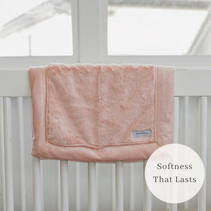 SARANONI Security Blankets for Babies Super Soft Boutique Quality Lush Luxury (Peach Blush, Mini