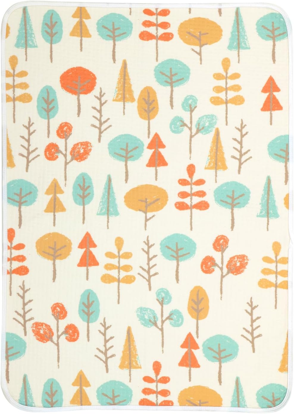 haakaa Waterproof Changing Pad Liners, 100% Cotton, Soft & Breathable (1pc, 19.5" x 27.5" Autumn