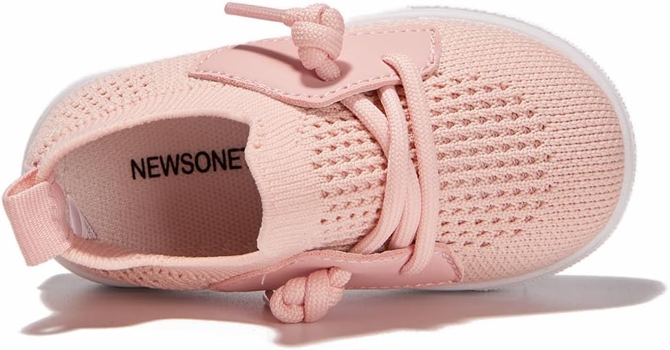 Newsonet Baby Shoes Boys Girls First Walking Breathable Non Slip Walker Sneakers Soft Sole 6 9 12