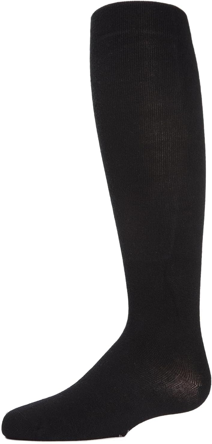 MeMoi Soft Pima Cotton Tights for Girls, Soft and Lightweight Opaque Tights for girls - Sizes 8 to