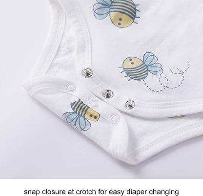 pureborn Baby Boys Girls Bodysuit Super Soft Cotton Romper 0-24 Months