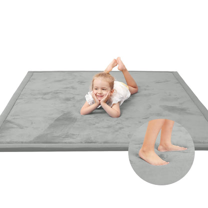 Baby Play Mat for Floor,1.3" Thick Elasti-Foam 74×50 Playpen Mat for Toddlers Infant