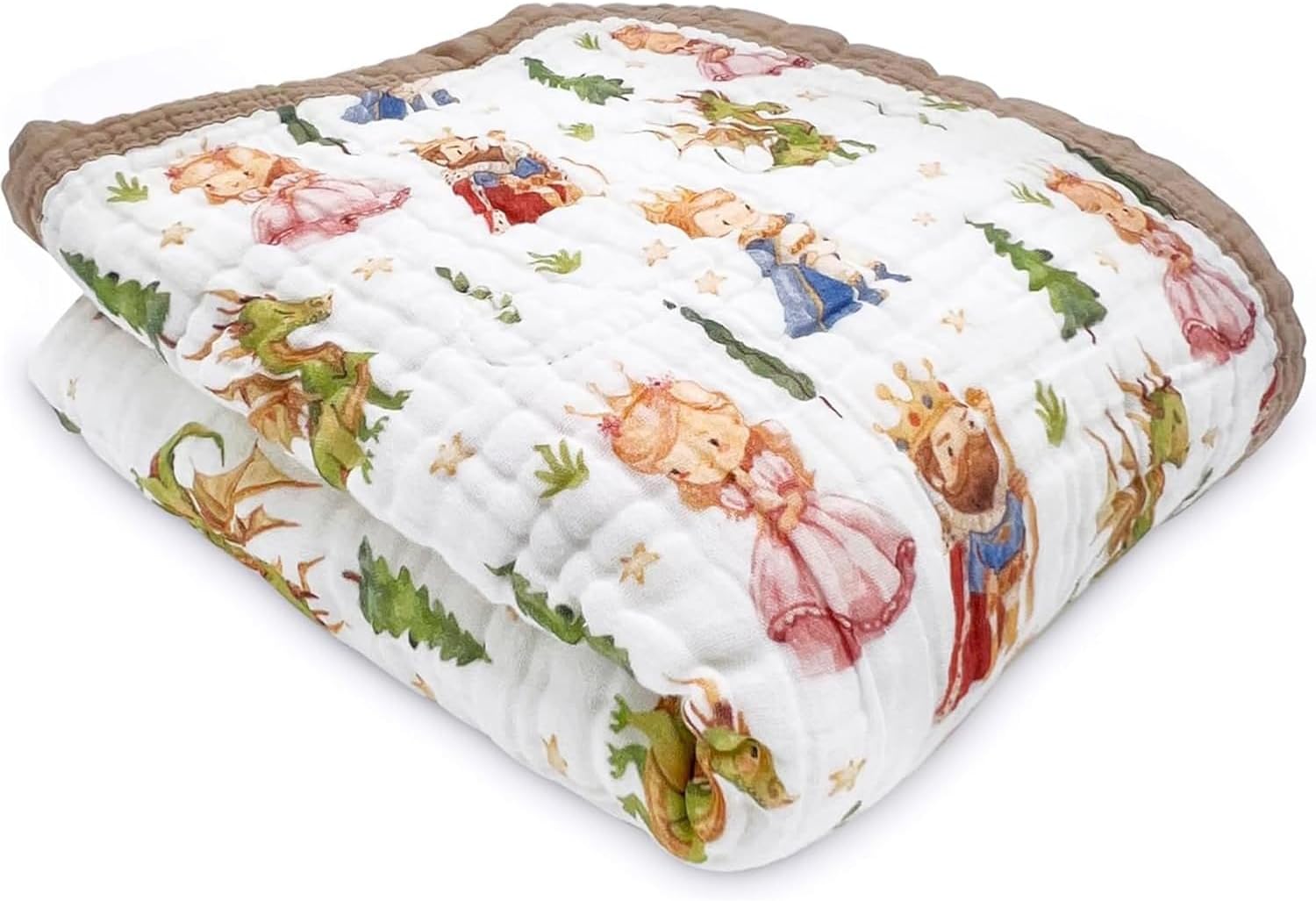 Organic Cotton Muslin Baby Blanket for Boys and Girls - Luxurious Soft Toddler Quilt for Swaddling