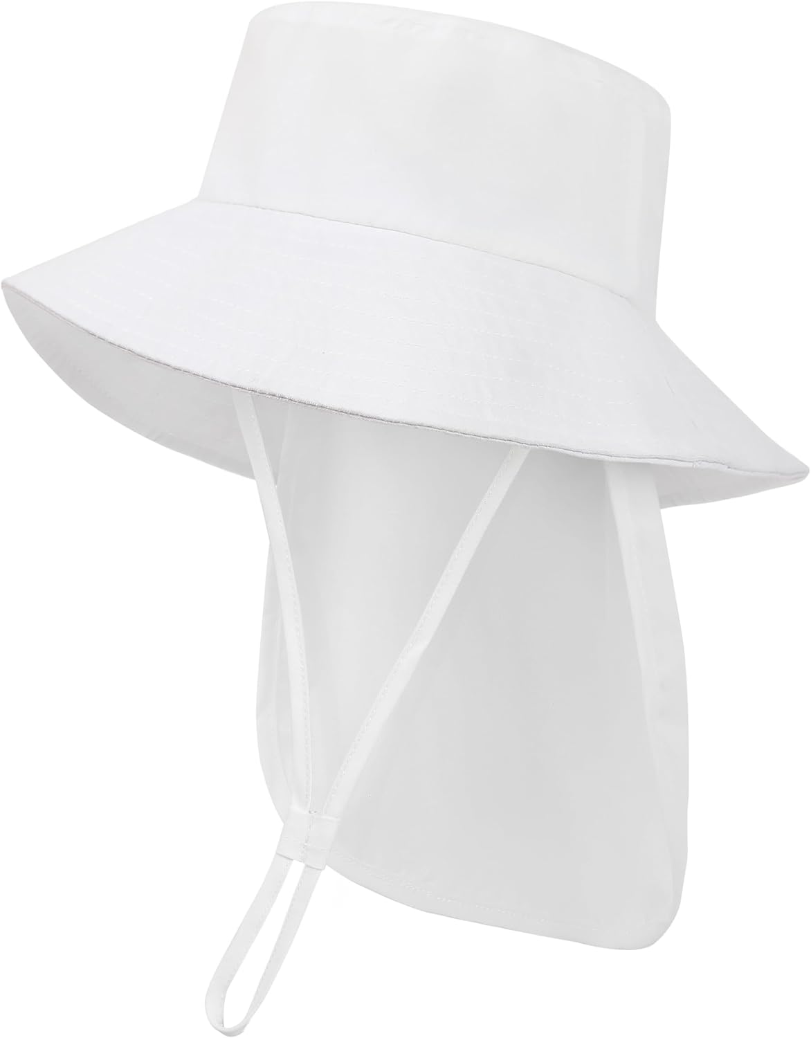 Baby Sun Hat Toddler Bucket Hats with Removable Neck Flap for Boys Girls Kids with Wide Brim Summer
