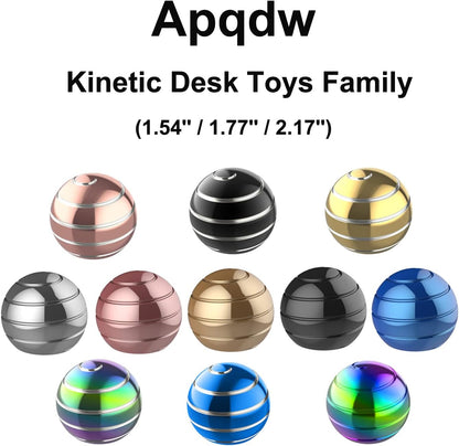 Kinetic Spinning Desk Toy Ball, 2.17'' Fidget Spinner Desk Toys for Office for Adults, Cool Gadgets