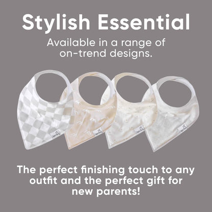 Copper Pearl 6 Pack Soft Cotton Baby Bibs for Drooling and Teething, Absorbent Drool Bibs for Baby