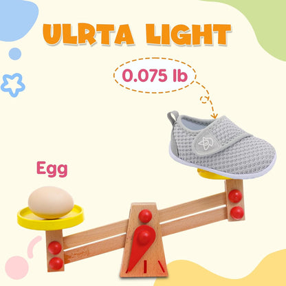 LeIsfIt Baby Shoes Boys Girls First Walking Shoes Non-Slip Infant Sneakers Lightweight Slip-on Crib