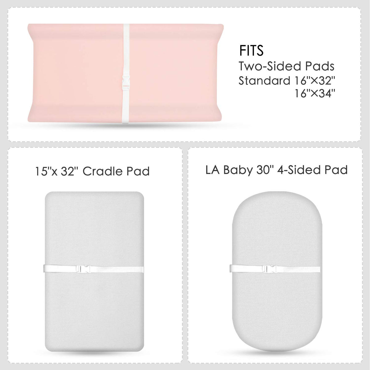 TILLYOU Changing Pad Cover Set in Soft Jersey Material Diaper Changing Table Sheets - Fits