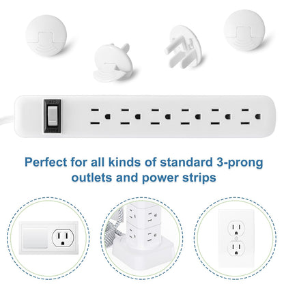 Outlet Covers Baby Proofing White - PRObebi 38 Pack Plug Covers for Electrical Outlets, Child Proof
