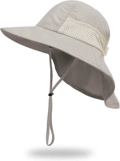 Baby Sun Hat with Neck Flap for Sun Protection Toddler Beach Hat UPF 50+ Outdoors 0-6 Years Boys