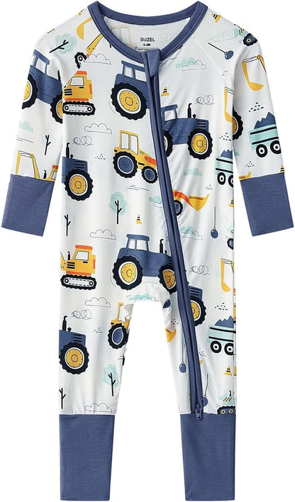 Baby Viscose from Bamboo Footless Pajamas Boys Girls Zippy Pjs Sleep 'N Play Romper - 0-24 Months