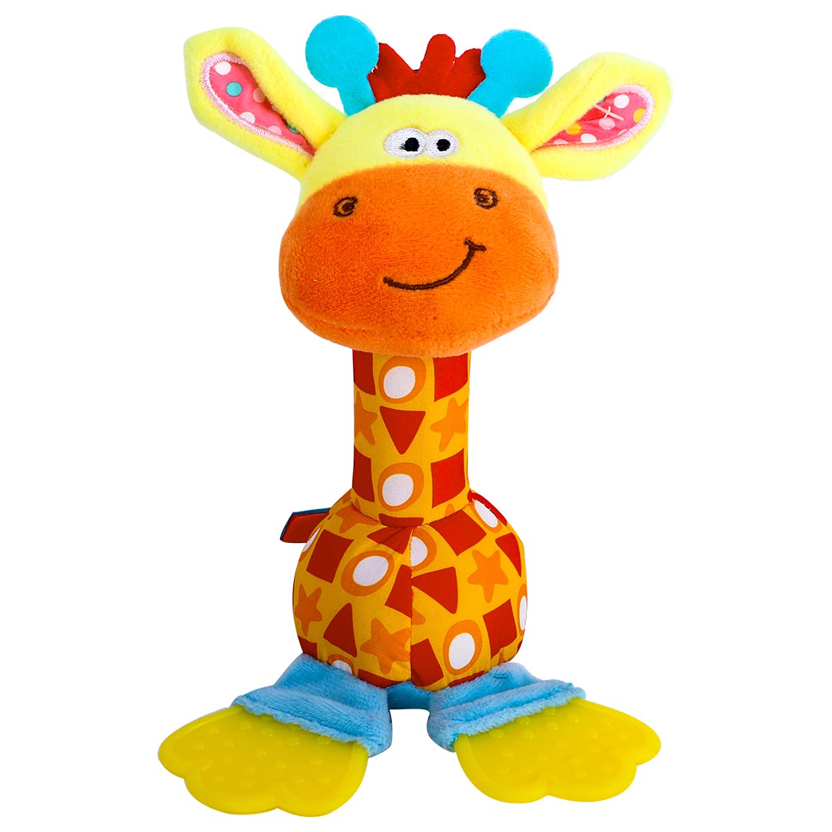 HUADADA Baby Soft Rattles Shaker, Infant Developmental Hand Grip Toys, Sensory Learning Toys with