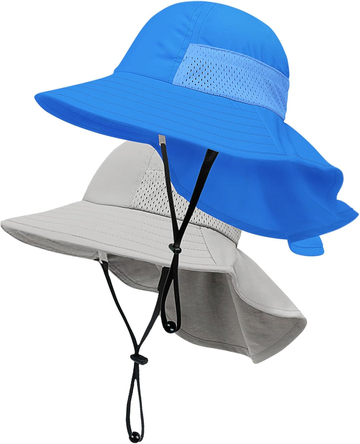 Toddler Baby Sun Hat Kids Summer UPF 50+ for Boys Girls Adjustable Beach Hats with Bucket Wide Brim