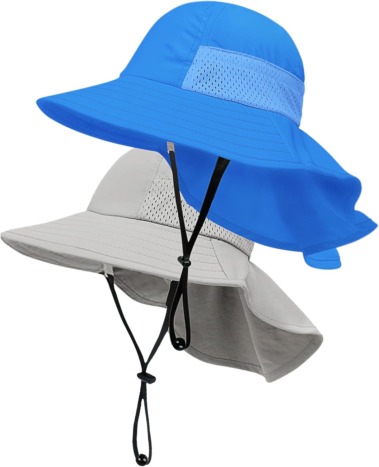 Toddler Baby Sun Hat Kids Summer UPF 50+ for Boys Girls Adjustable Beach Hats with Bucket Wide Brim