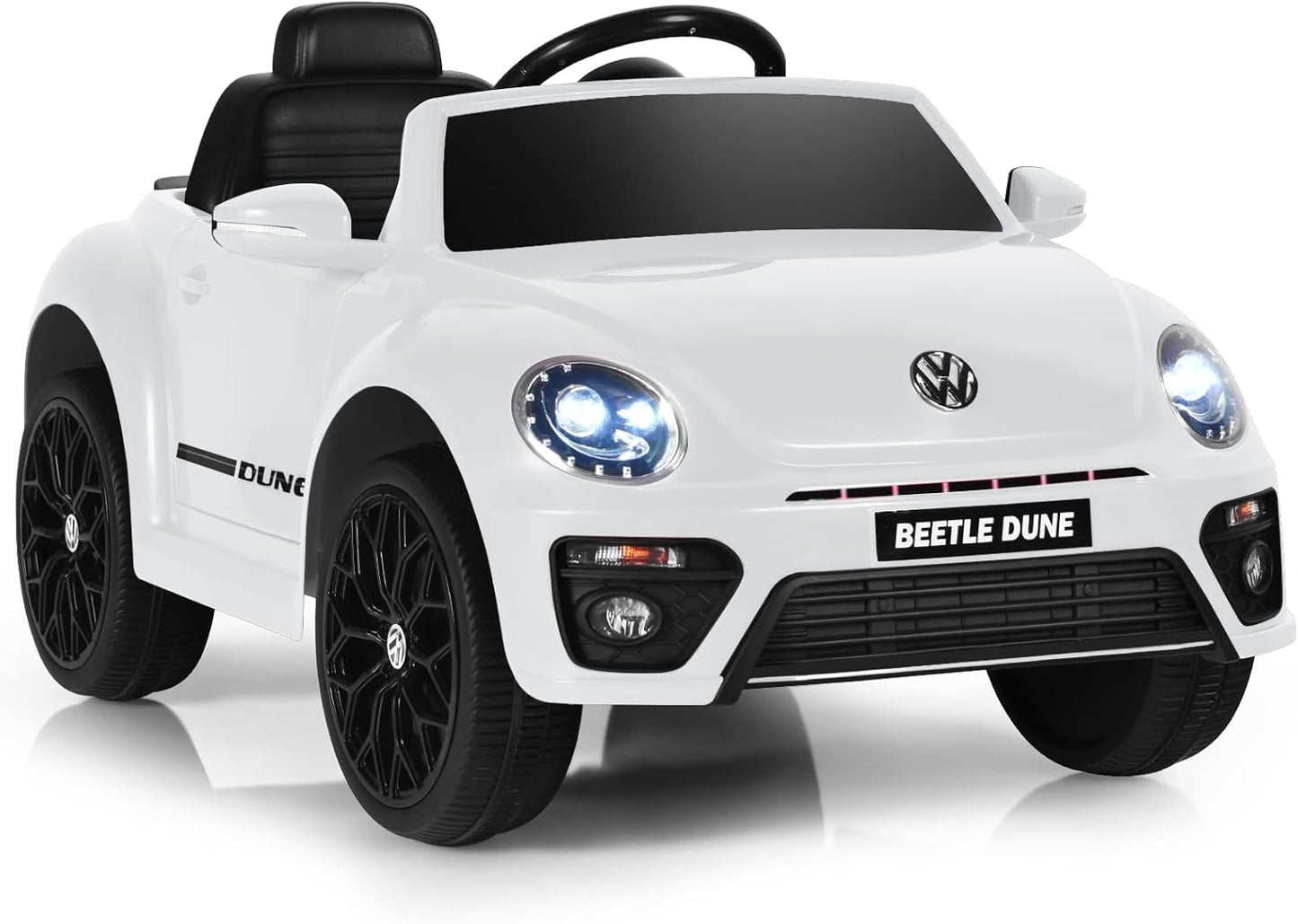 Costzon Ride on Car, 12V Licensed Volkswagen Beetle Battery Powered Vehicle w/Remote Control