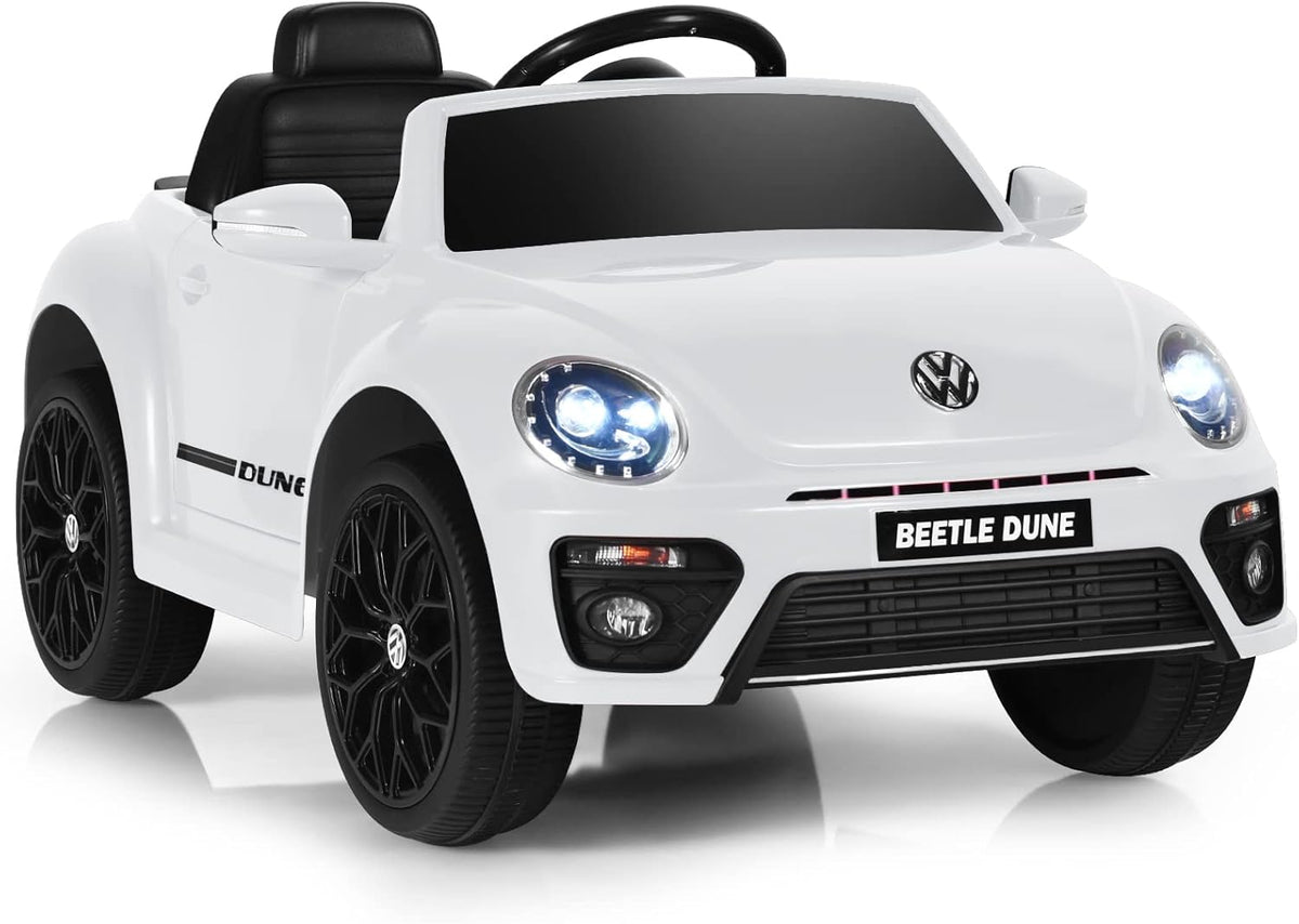 Costzon Ride on Car, 12V Licensed Volkswagen Beetle Battery Powered Vehicle w/Remote Control
