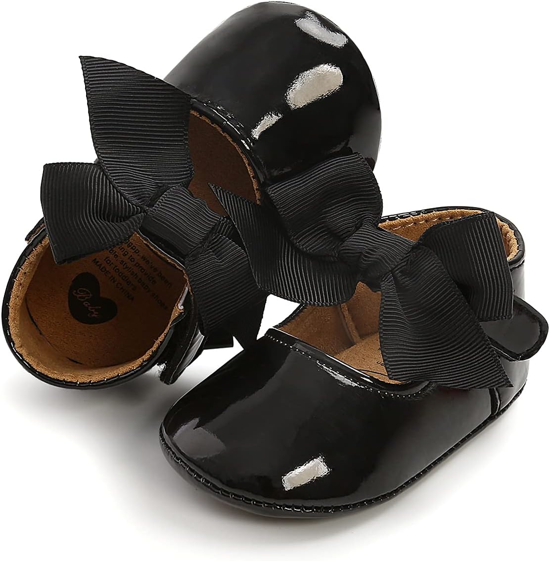 Baby Shoes Mary Jane Flats Non Slip Soft Sole Infant Toddler Sneakers First Walkers Party Christmas