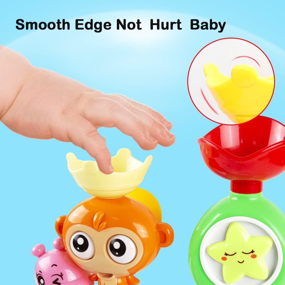 G-WACK Bath Toys for Toddlers Age 1 2 3 Year Old Girl Boy, Preschool New Born Baby Bathtub Water