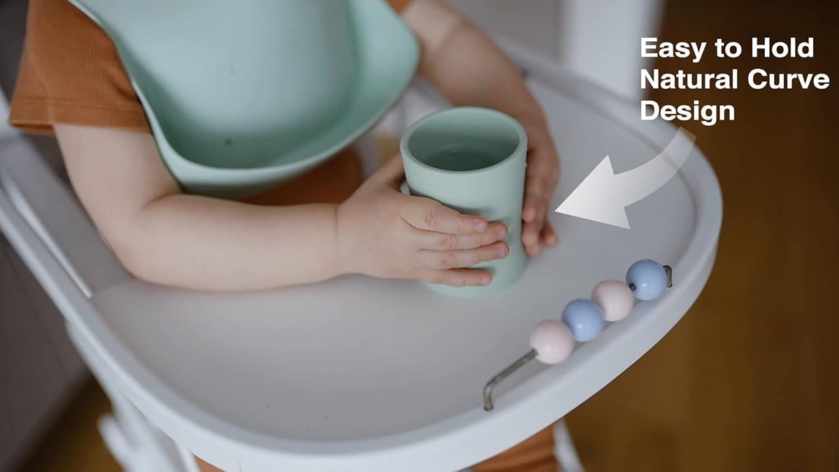 otterlove Silicone Baby & Toddler Training Cup - Pediatric OT Approved - 100% Platinum Pure LFGB
