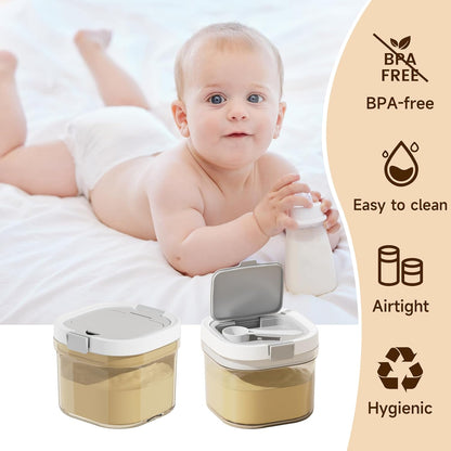 Formula Container to go-800ml Travel Dispenser BPA Free Airtight Container with Spoon and Layered