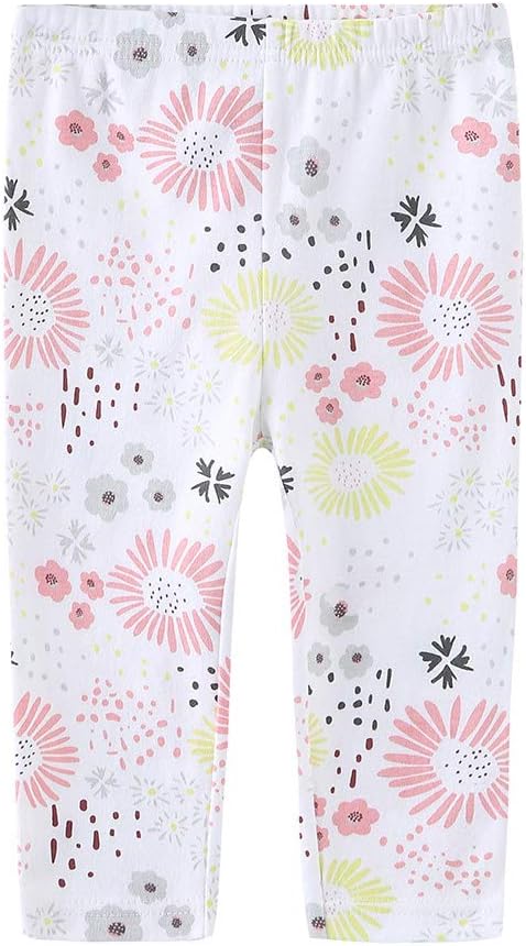 Unisex Newborn Baby Cotton 4-Pack Pants Embroidery Pringting Casual Leggings 0-24 Months for Boys