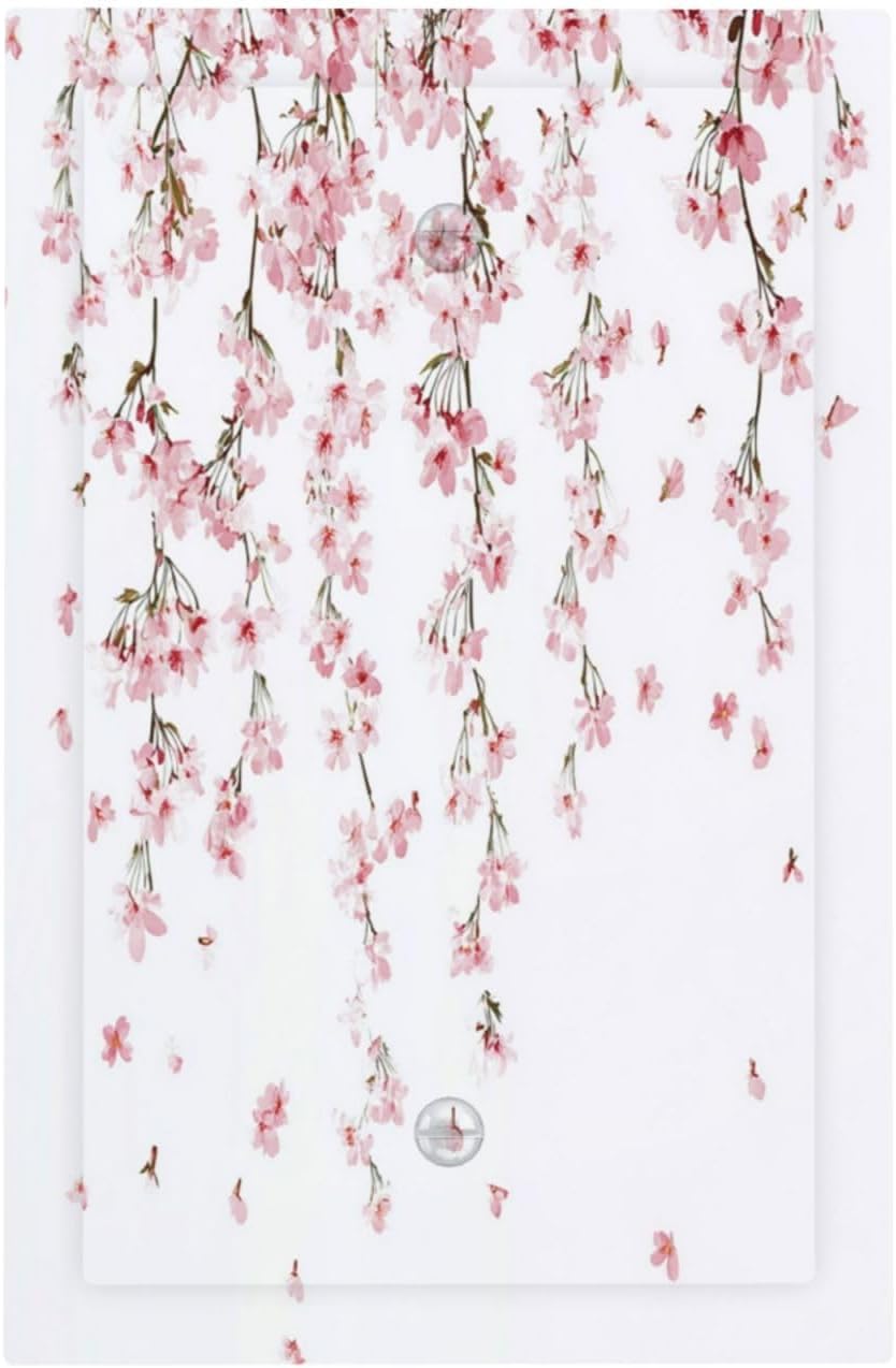 Light Switch Cover Plate Sakura Plant Floral Pink Flowers 1 Gang No Device Blank Electrical Wall